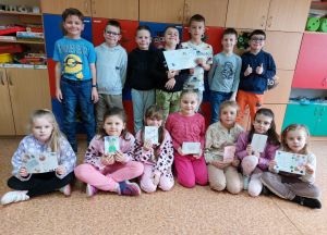 Miniaturka: Kartki od uczniów szkoły w Myślenicach