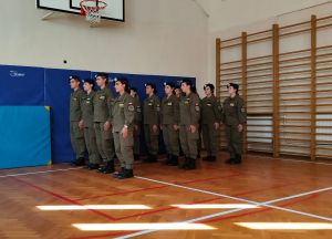 Miniaturka: Musztra klas mundurowych z Zespołu Szkół Rolniczych z Prudnika