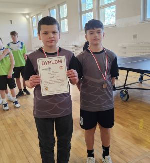 Miniaturka: Powiatowe zawody w drużynowym tenisie stołowym